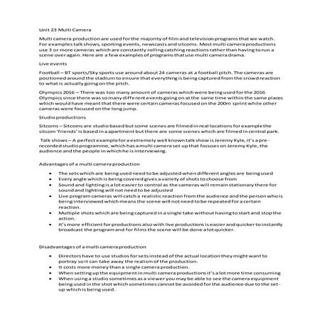 Multi cam interview script | DOCX