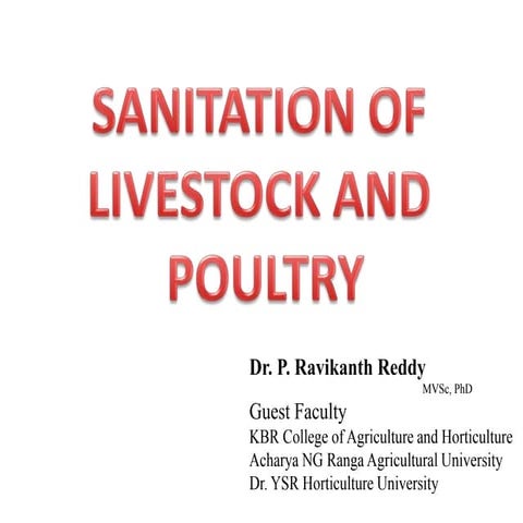 Unit 28 Sanitation of Livestock and Poultry houses.pptx
