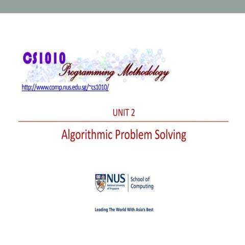 Unit2 algorithmic problem_solving | PPT