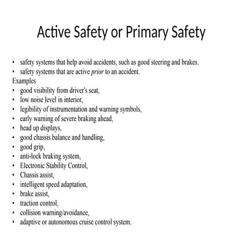 automotive safety in manufacturing processes