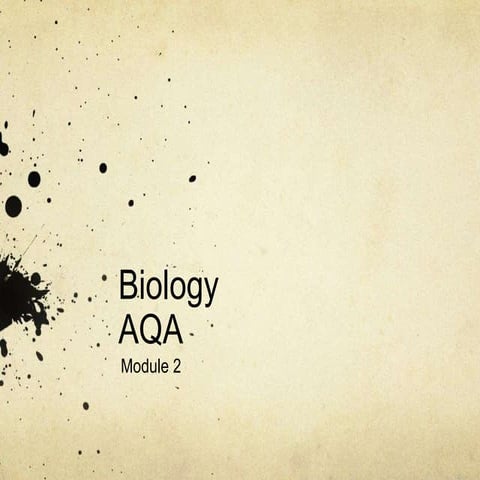 AQA Unit 2 AS Biology