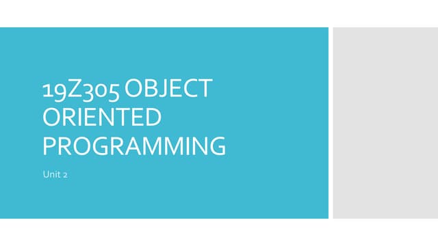 Java Basics - Part2 | PPT