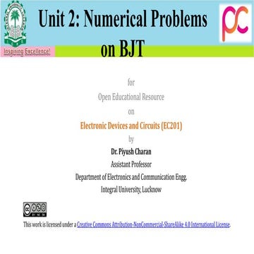 Unit 2 bjt numerical problems