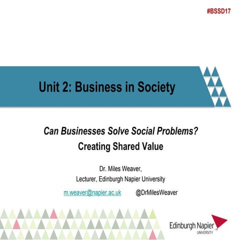 Lecture: Role of Business in Society