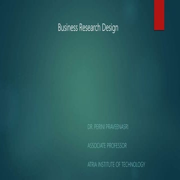 Unit 2 business research design | PPT