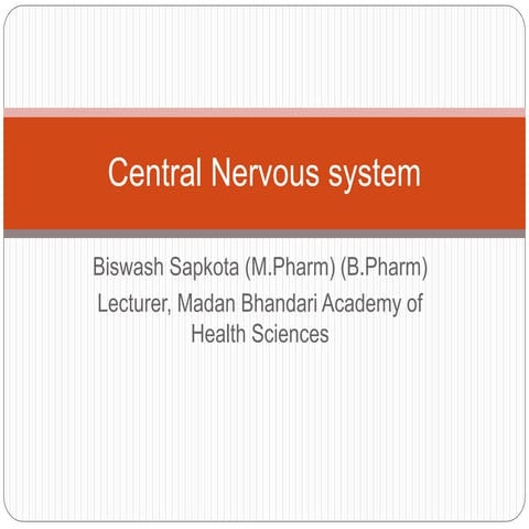 Unit 2 central nervous system