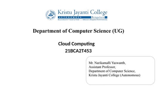 Virtualization in cloud computing | PPT