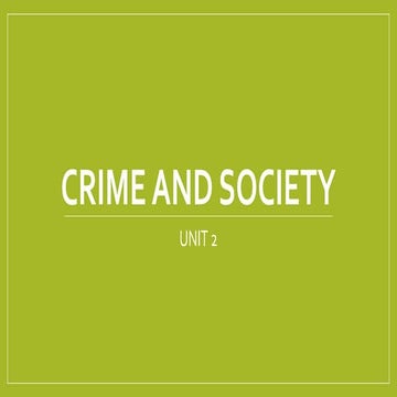 Unit 2 crime and society