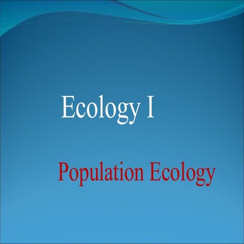 Unit2 Ecology Ib  Populations Ppt2003