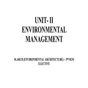 Unit 2 Environmental management unit 02 notes
