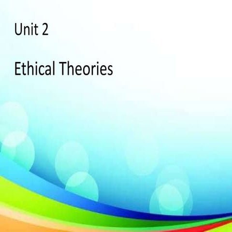 Ethical Theories
