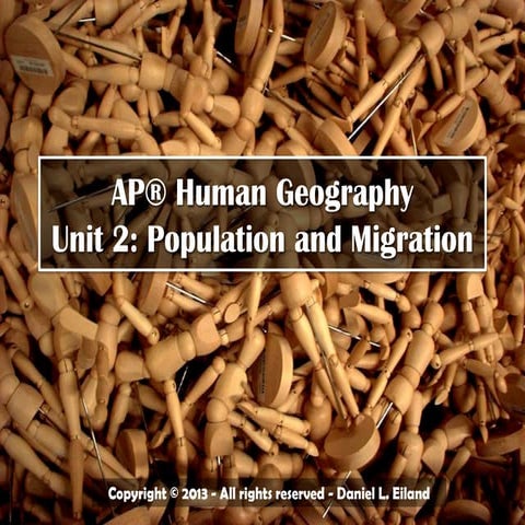 AP Human Geography: Unit 2 Powerpoint: Population and Migration (Sample)