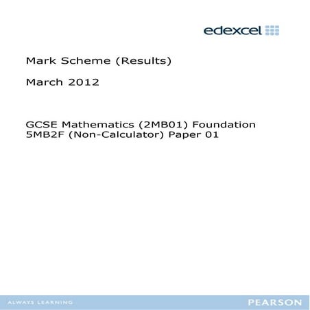 Unit 2 foundation mark_scheme_march_2012