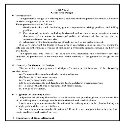 Unit 2 Geometric Design of railway  .pdf