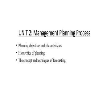 Planning- Management Process | PPT
