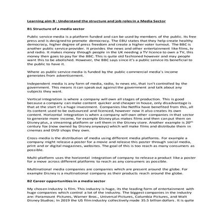 Unit 2 learning aim b