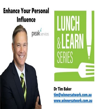 Enhancing Your Personal Influence | PPT