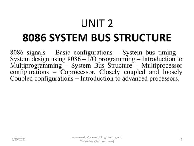 Unit 2 mpmc
