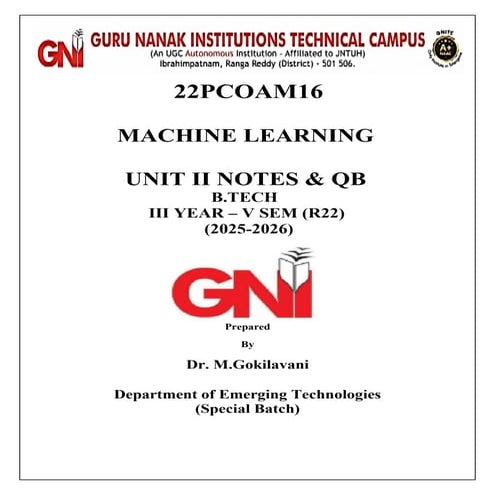 22PCOAM16 _ML_ Unit 2 Full unit notes.pdf