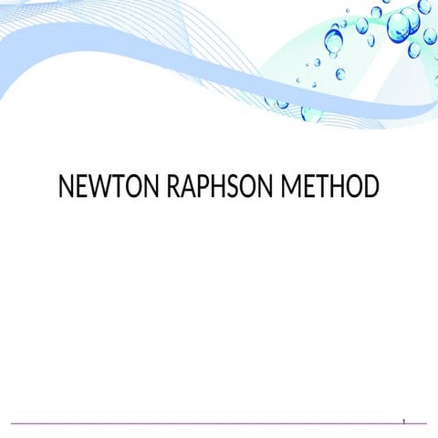 UNIT 2 Newton Raphson method-Load Flow Analysis (Power System) .ppt