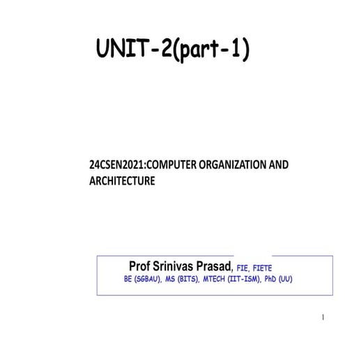 Computer Architecture and Organization _ Instruction set