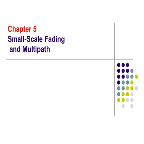 Impulse Response Model of a Multipath  Channel