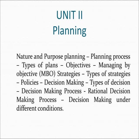Unit 2--- Planning | PPT