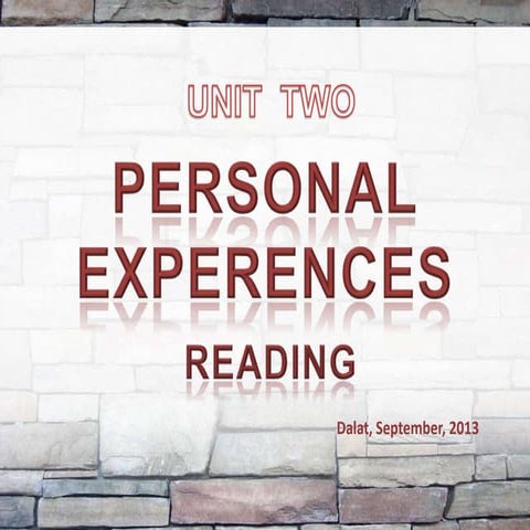 Unit 2   reading  english 11
