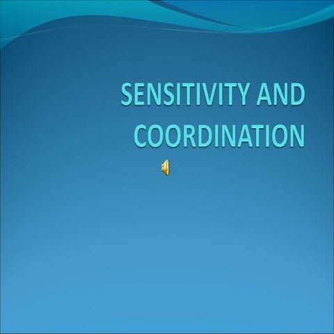 Unit 2 sensitivity &  coordination patricia s