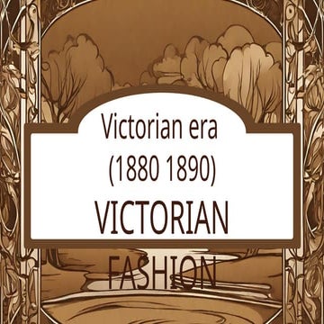 Unit 2 Victorian Fashion Era history & clothing fashion men female ...