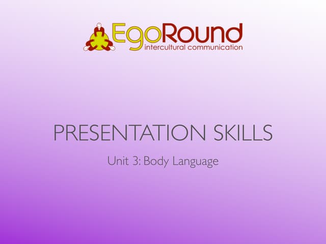 body language. Ppt
