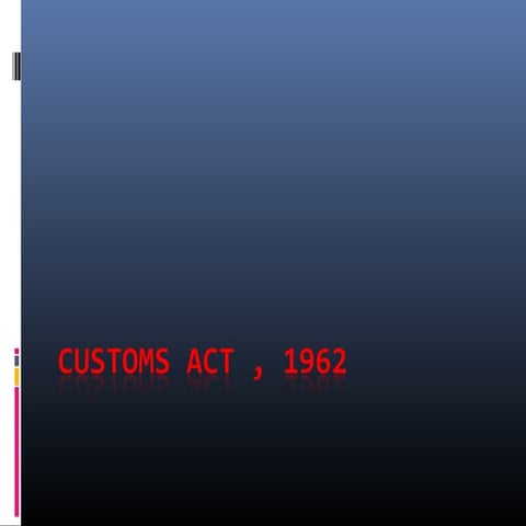 customs duty 1966