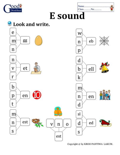 แผนการจัดการเรียนรู้ที่ 2 phonics a and e sound | PDF