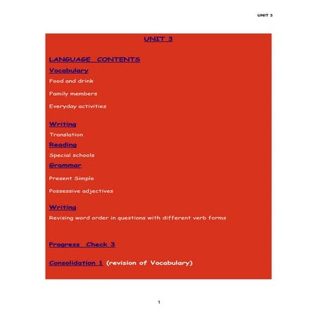 Unit 3. ANGLÈS. ALUMNAT NEE.