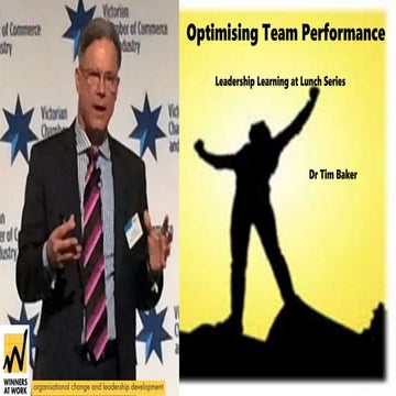 Optimising Team Performance