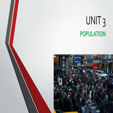 Unit 3. Population
