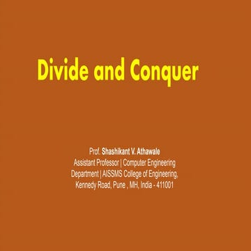 Divide and Conquer | PPT