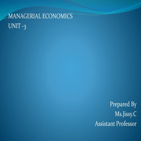 Managerial Economics