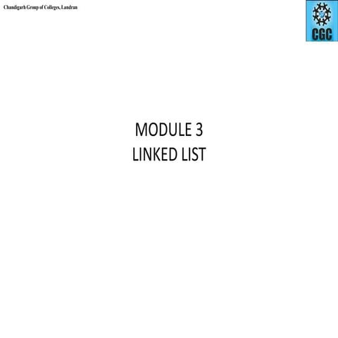 Linked list module full chapter sujruejejej | PPT