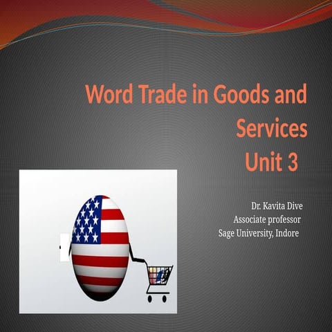 Word Trade in Goods and Services Unit 3rd