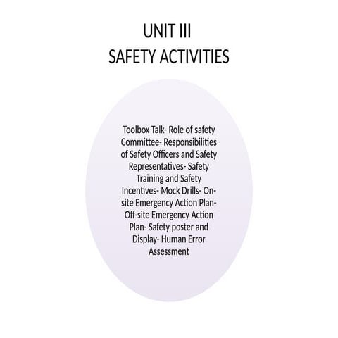 Comprehensive Workplace Safety Activities and Emergency Preparedness | PPTX