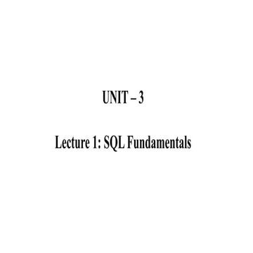 Structured Query Language introduction.. | PDF
