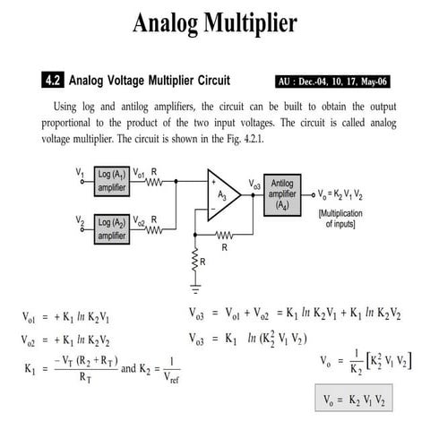Understanding Analog Multipliers: Key Performance Parameters and ...