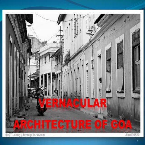 Goa vernacular architecture | PPTX