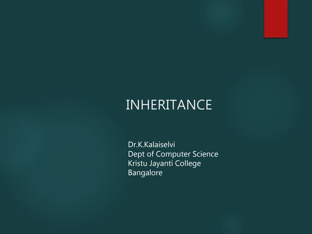 Unit3 inheritance