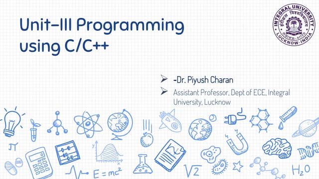 Unit 3 introduction to programming | PDF