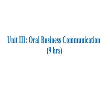 Unit 3- Oral Communication. BBA pptx.pptx