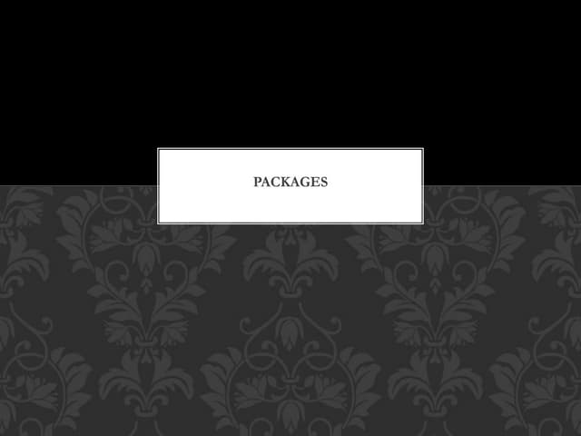 Unit3 part3-packages and interfaces