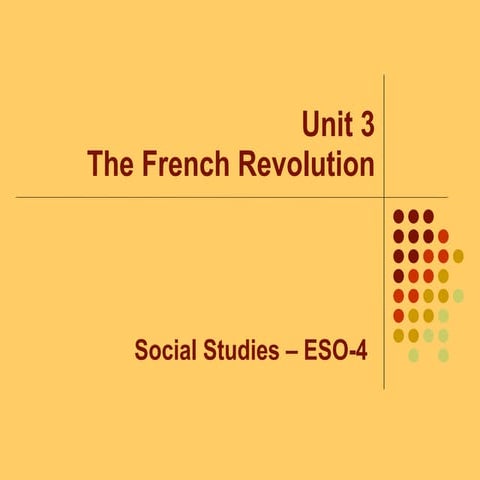 Unit 3 - The French Revolution