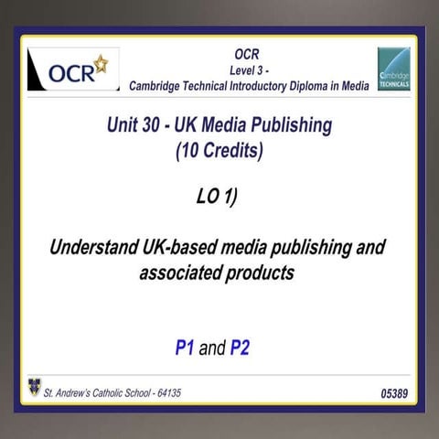 Unit 30 LO1 PowerPoint